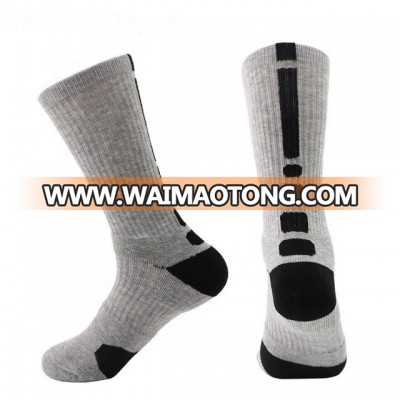 mens anti slip towel bottom long tube soccer sport socks